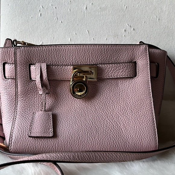 Michael Kors Hamilton Small Crossbody Woman's Travel Messenger Leather Bag Purse - Picture 6 of 15